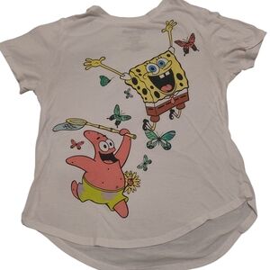 SpongeBob SquarePants And Patrick Juniors T-Shirt - White XL